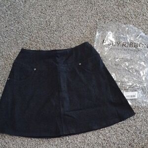 New Ruby Ribbon Black Jean Skort